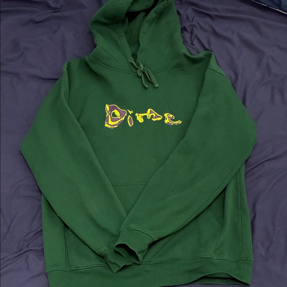 Dime Dark Green Hoodie for Men